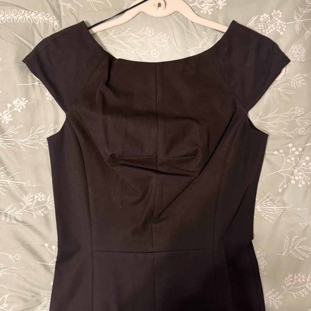 Banana Republic Black Midi Cocktail Dress-NWT - Picture 5 of 8